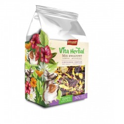 Vita Herbal dla gryzoni i królika, mix kwiatowy, 50g